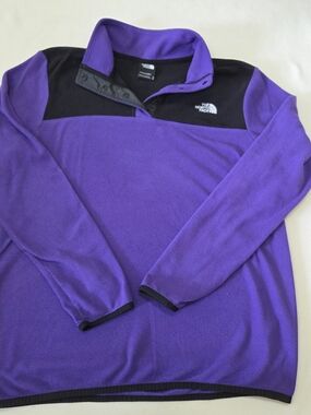 The North Face Purple and Black Fleece Pullover